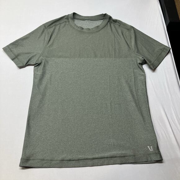 VUORI Grandview Tech 2 Tone Sage Green Performance Short Sleeve Shirt Size S - Picture 1 of 10